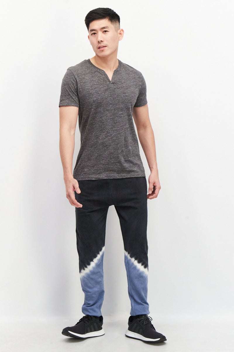 Sovereign Code Men Regular Fit Tie Dye Drawstring Jogger Pants, Navy - Image 4