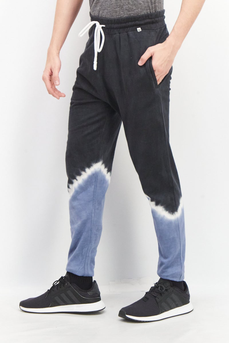 Sovereign Code Men Regular Fit Tie Dye Drawstring Jogger Pants, Navy - Image 2