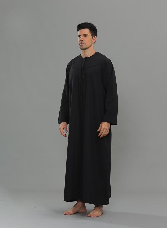 Take Two Men Long Sleeve Tassel Detail Thobe - Image 2
