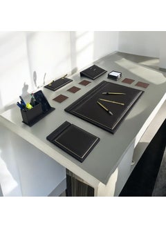 Eren Ofis Eren Office Desk Pad Corded Model Leather Office Desk Set with Notepad and Notebook  - Image 3