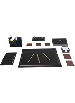 Eren Ofis Eren Office Desk Pad Corded Model Leather Office Desk Set with Notepad and Notebook  - Image 4