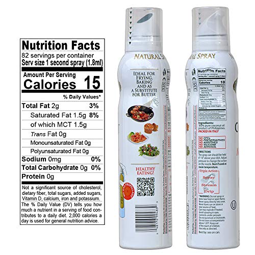 Mantova Coconut Oil Spray, 100% Pure Cooking Oil, Ideal for Healthy Keto Snacks, Baking, Grilling, and Seasoning - Versatile Dispenser for Spray, Drip, or Stream with No Waste, 5 oz - Image 4