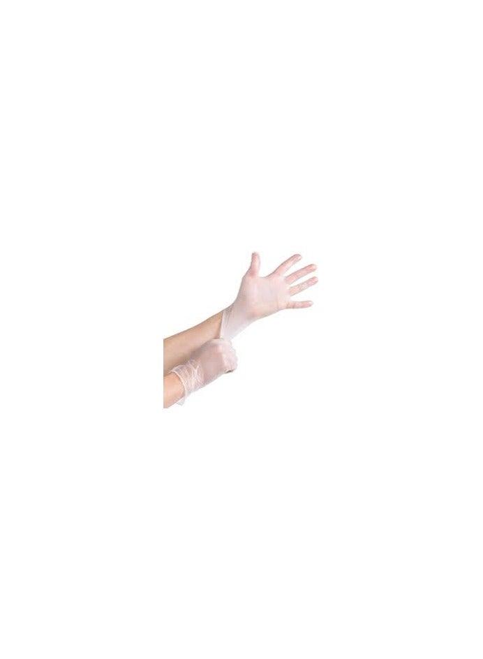 Generic 100-Piece Vinyl Disposable Powder Free Gloves Large - Image 1
