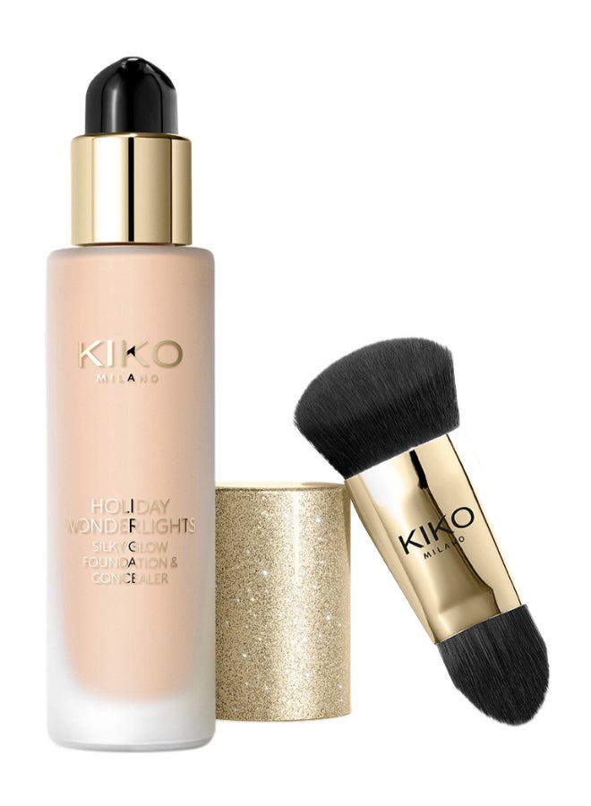 KIKO MILANO أساس ومخفي ضوء حريري من هوليداي ووندرلايتس - بيج طبيعي - Image 1