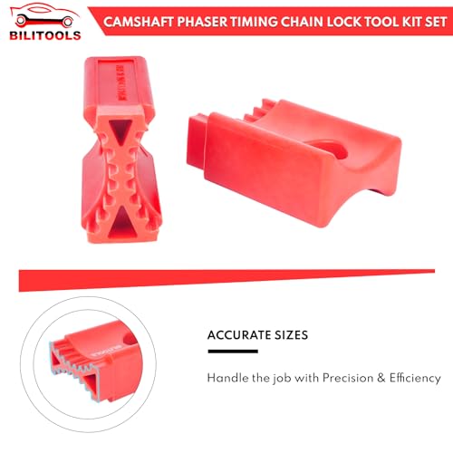 BILITOOLS 6-Piece Camshaft Phaser Timing Chain Lock Tool Kit for 3.6L Pentastar VVT Engine, Compatible with VW Chrysler Jeep Dodge OEM No. 10200A 10202A 10369A - Image 4