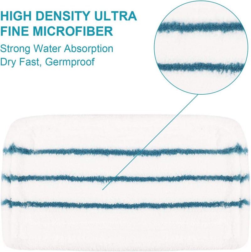 Wisorder 4 PCS Replacement Pads Accessories Compatible with Black+Decker Steam Mop SM1600, SM1610, SM1620, HSM13E1, HSMC1300FX, HSMC1321, HSMC1321APB, HSMC1361SGP, BDH1855SM, BDH1760SM, SMP20 Mop Pads - Image 2