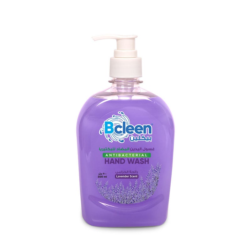 Bcleen Antibacterial Hand Wash With Moisturizer Lavender Scent 500Ml [1Pc] - Image 1