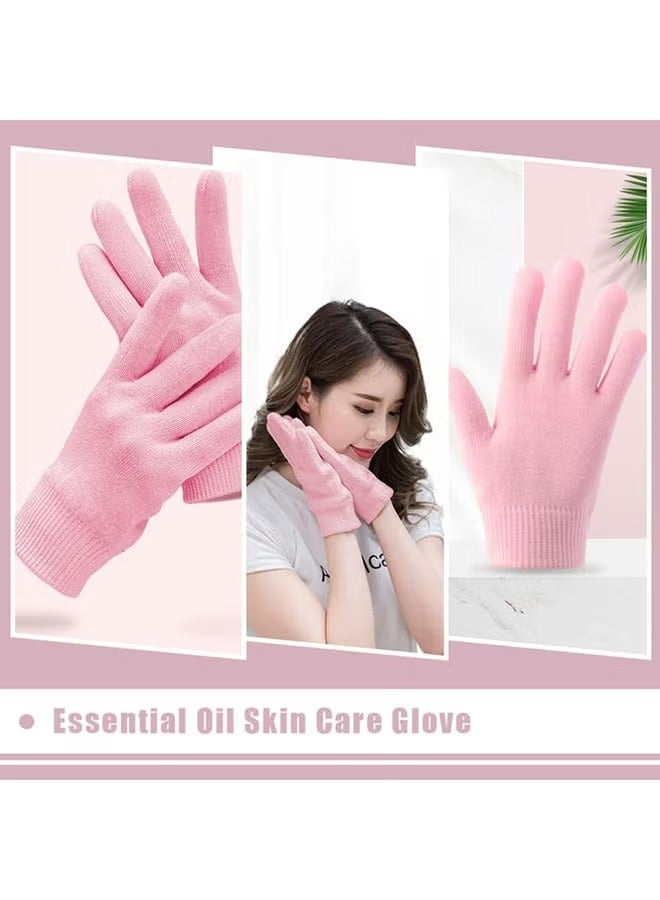 Generic 4-Piece Silicon Gel Gloves And Socks Set Multicolour  - Image 2
