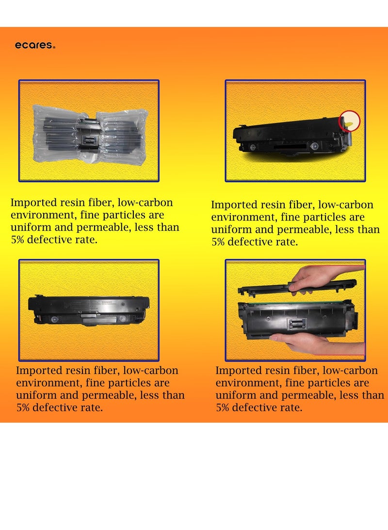 ECARES® 130A Compatible Toner Cartridge CF350A CF351A CF352A CF353A for HP Laserjet Pro Color MFP M176 M176n M177 M177fw Printer (Multicolor) - Image 3