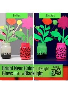 FolkArt FolkArt Neon Glow Acrylic Paint Set, 2 oz, 8 Fl Oz  - Image 2