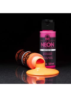 FolkArt FolkArt Neon Glow Acrylic Paint Set, 2 oz, 8 Fl Oz  - Image 4