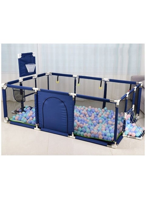 Playpen Portable Large Size Kids Safety Playpen Mesh Basketball Hoop Folding Playground Safety Goods