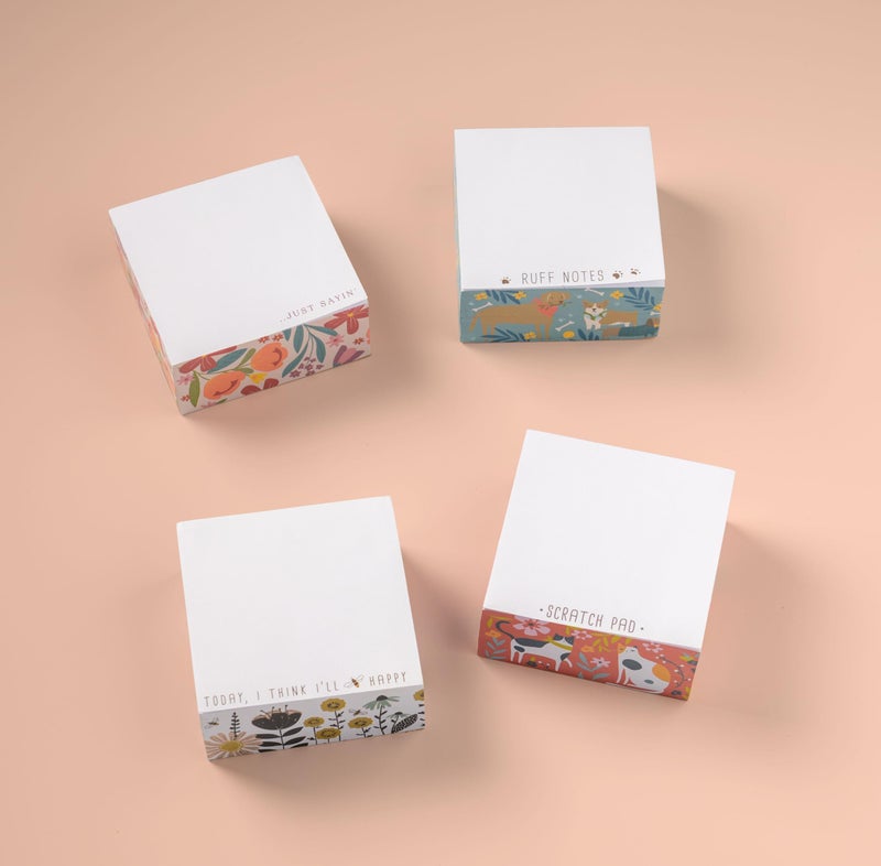 Karma, Block Notepad, 500 Sheet Memo Paper Cube, Non-Sticky Memo Pad Cube for Office, and Home, Bee - Image 2