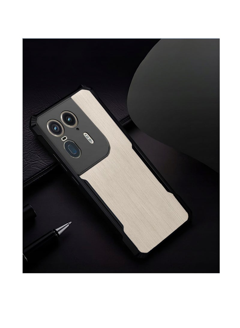 دبليو تيك غطاء حماية نحيف مصنوع من مادة البولي يوريثان الحراري الهجين مع مصدات درع مرتفعة لهاتف موتورولا إيدج 50 الترا 5 جي 2024 أسود - Image 4