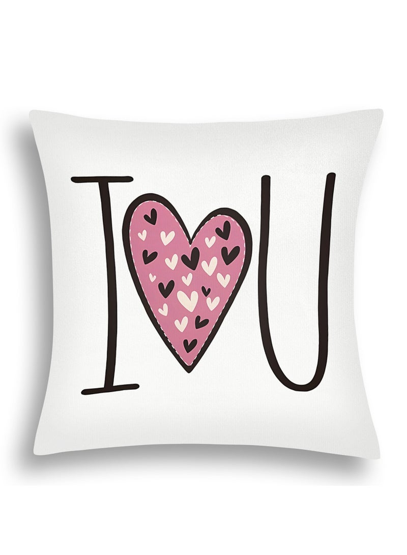 عام طقم أربع قطع من أكياس الوسائد بتصميم مطبوع من القماش القصير الناعم، مناسبة لوسائد أريكة غرفة المعيشة والوسائد الديكورية في غرفة النوم. - Image 3