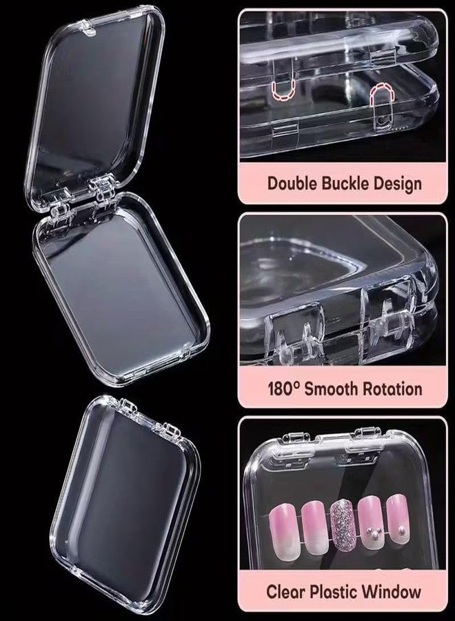 CHIRANSI Transparent Mini Bracelet Storage Box For Women,Acrylic Jewelry Storage Organizer,Multi Purpose Storage Case For Earrings, Bracelete, Rings, Necklace And Nails (10) - Image 5