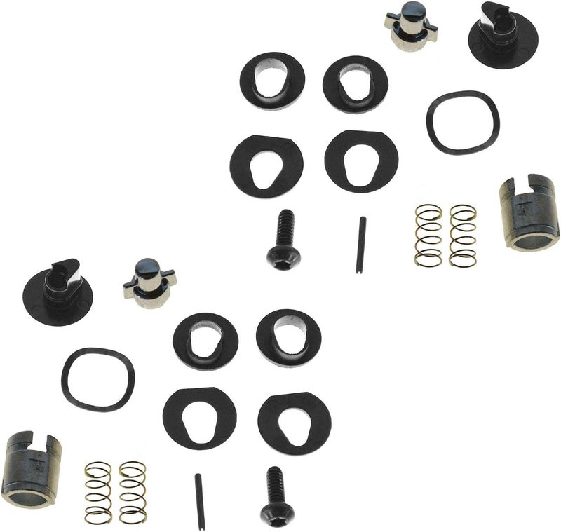 TRQ Chrome Locking Vent Window Handle Set - Image 3