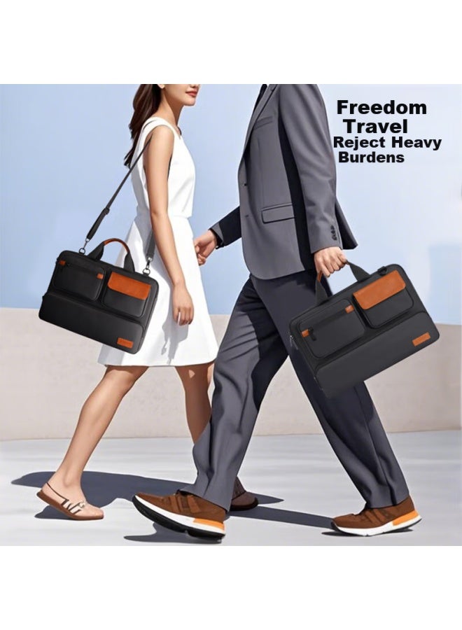 Taikesen Laptop Handbag Suitable For Lenovo, Apple Macbook 14-inch, Huawei Computers, Business Briefcase For Men And Wome - Image 3