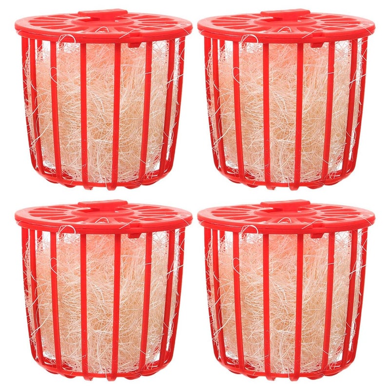 4 Pcs Parrot Nesting Boxes Bird Breeding Nest Basin with Perch and Ladder - Image 2