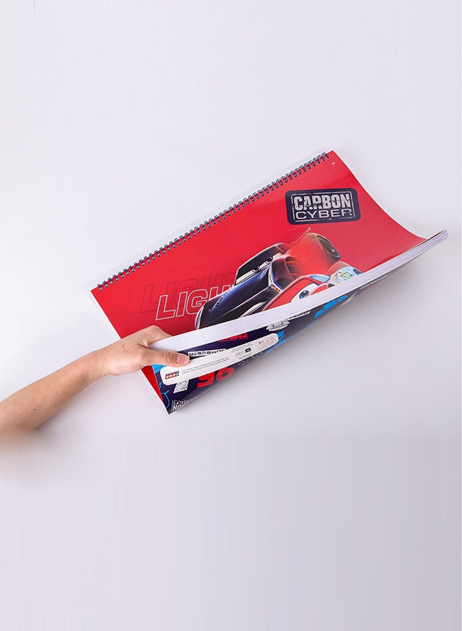 Trucare Red Cars Spiral Notebook Printed - Image 3