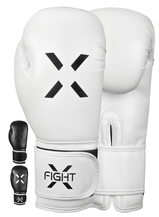 FightX قفازات ملاكمة احترافية من فايت إكس للرجال والنساء - قفازات تدريب احترافية، قفازات للملاكمة على الكيك بوكسينغ، قفازات للملاكمة التايلاندية - إغلاق بخطاف وحلقة مع دعم للمعصم - 16 أونصة - Image 1