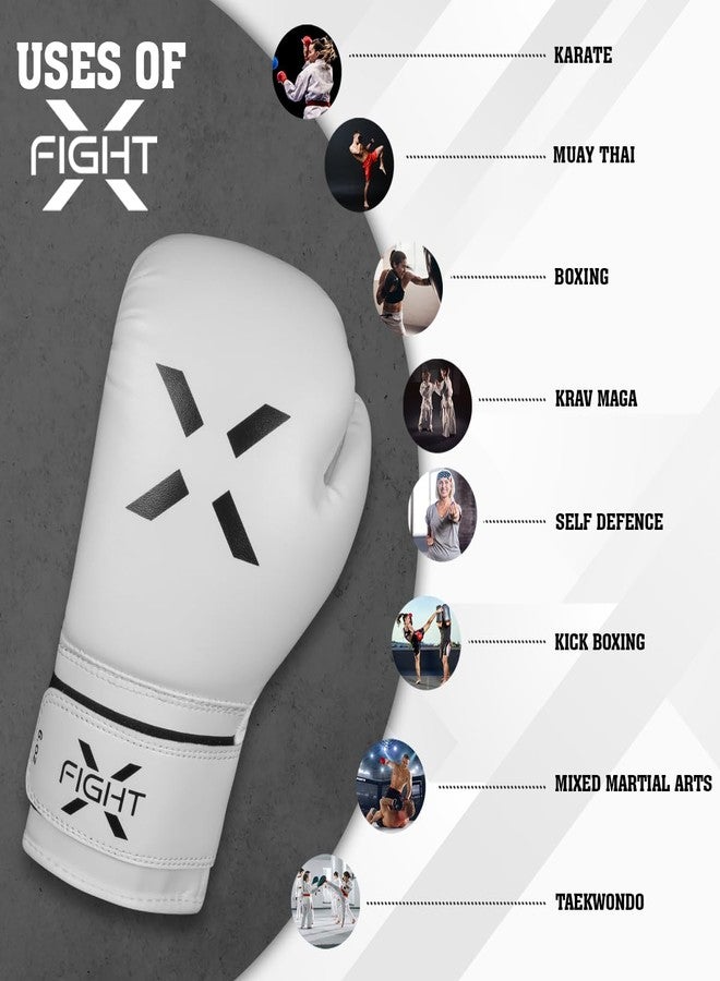 FightX قفازات ملاكمة احترافية من فايت إكس للرجال والنساء - قفازات تدريب احترافية، قفازات للملاكمة على الكيك بوكسينغ، قفازات للملاكمة التايلاندية - إغلاق بخطاف وحلقة مع دعم للمعصم - 16 أونصة - Image 5