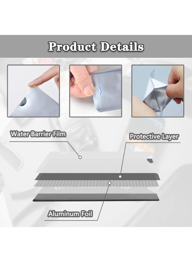 RFID Blocking Card Sleeves, Anti-Magnetic NFC Shielding Aluminum Foil Card Protectors, 9 Pack - Image 2