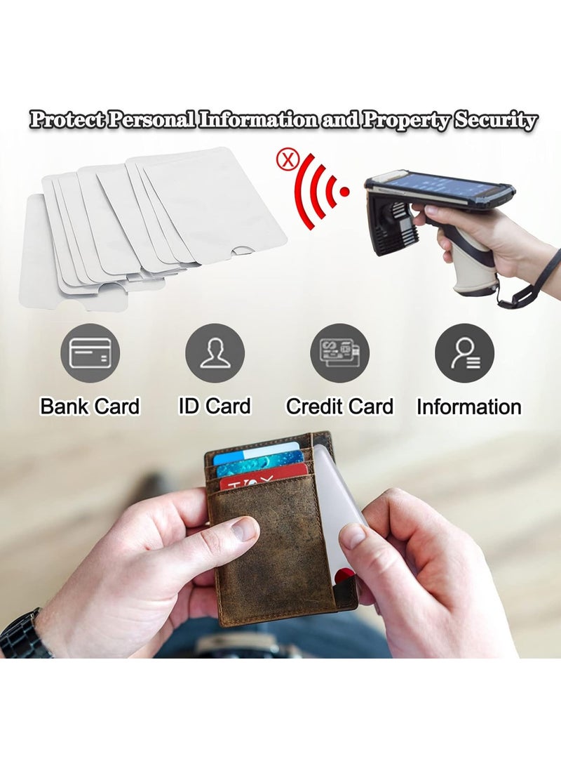 RFID Blocking Card Sleeves, Anti-Magnetic NFC Shielding Aluminum Foil Card Protectors, 9 Pack - Image 3