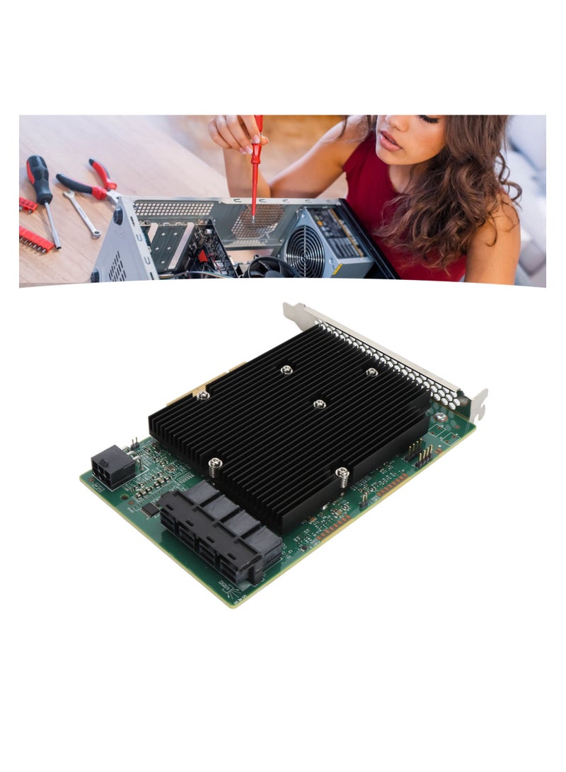 LSI SAS 9300 16I HBA Card 12Gbps 16 SATA SAS Port HBA Controller Card for Windows for Linux for VMware for FreeBSD  - Image 5