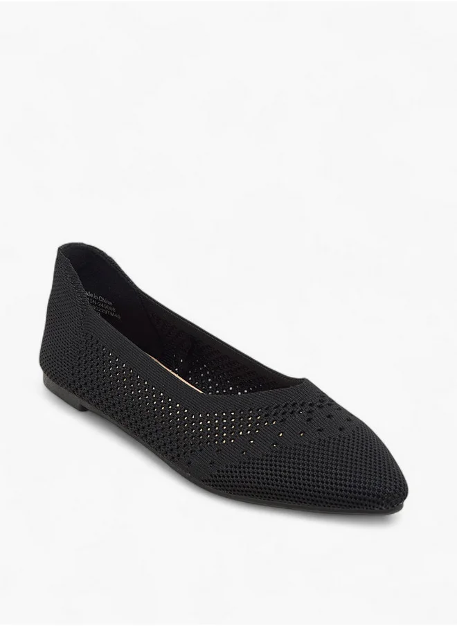 فلورا بيلا من شو إكسبرس Women's Cutout Detail Slip-On Ballerina Shoes