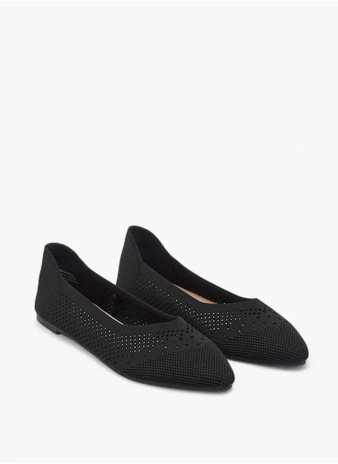 فلورا بيلا من شو إكسبرس Women's Cutout Detail Slip-On Ballerina Shoes