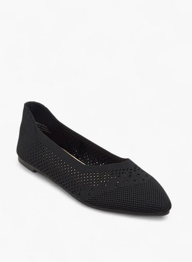 Flora Bella By Shoexpress Women's Cutout Detail Slip-On Ballerina Shoes