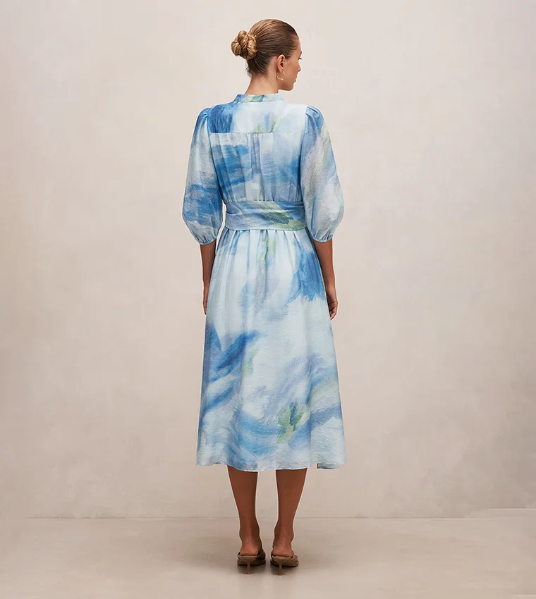 فورايفر نيو Lorena Button Front Midi