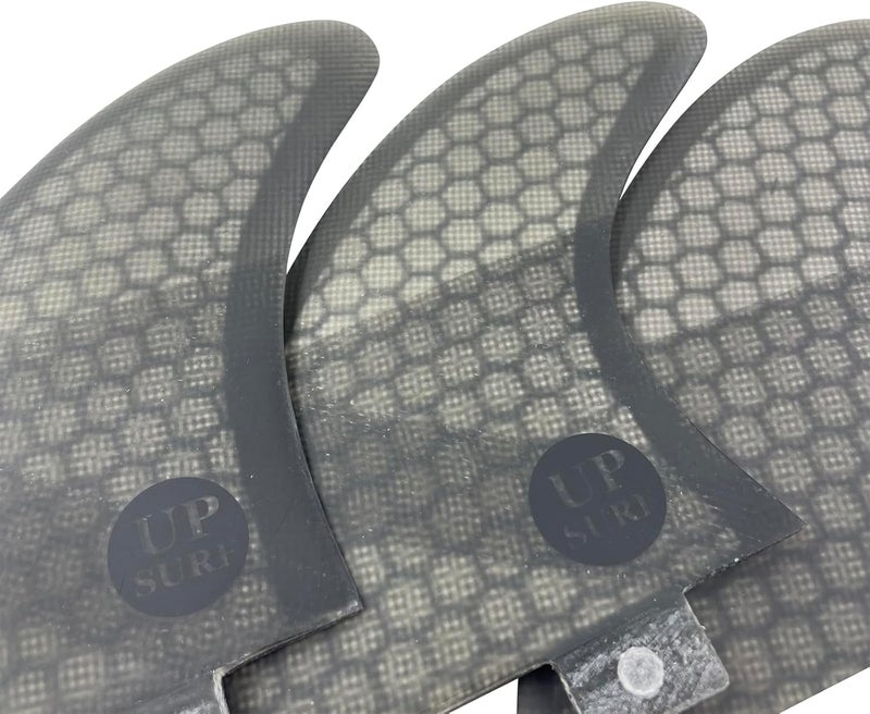 UP SURF Surfing 3fins S Size Double Tabs Surfboard Fins Base Tri fins Surfboard Thrusters Fiberglass Honeycomb - Image 5