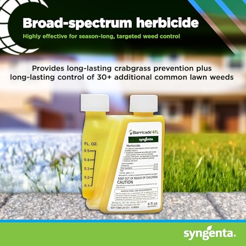 syngenta Barricade 4FL Herbicide Concentrate, Preemergent Weed Control, Long Lasting Broadleaf Weed Prevention for Lawns, Turf Grass, Ornamentals, and More - 4 Fl Oz Bottle - Image 4