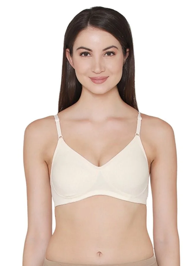 كلوفيا Clovia Pack of 2 Non-Padded Full Coverage Wirefree Bra In Multicolour - Cotton