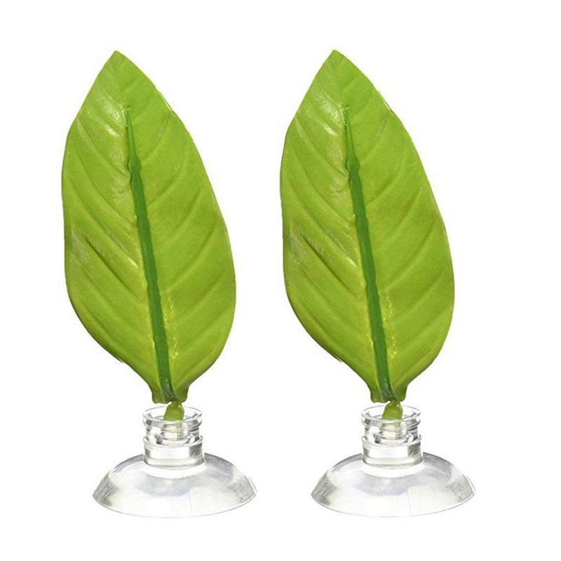 Fish Bed Decorative Hideouts with Suction Cup Green Hideaway Decor for Aquarium Terrarium Ornaments - Image 4