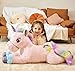 IKASA Giant Unicorn Stuffed Animal Plush ToyBig Large Jumbo Soft Toys43 Huge Size Cute Fluffy Plushy Fat Oversized PlushieGifts for Kids Girls Boys 43 inches Pink - Image 4