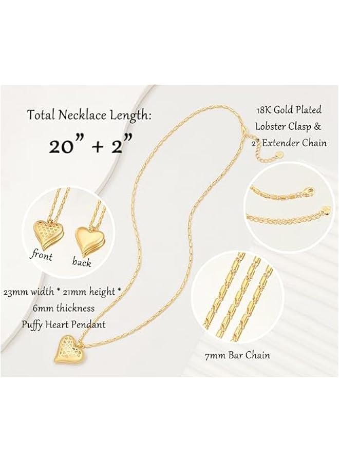 18K Gold Moon Star Lion Evil Eye Love Heart Cross Pendant Necklace Medallion Paperclip Chian Choker Layering Jewery for Women - Image 4