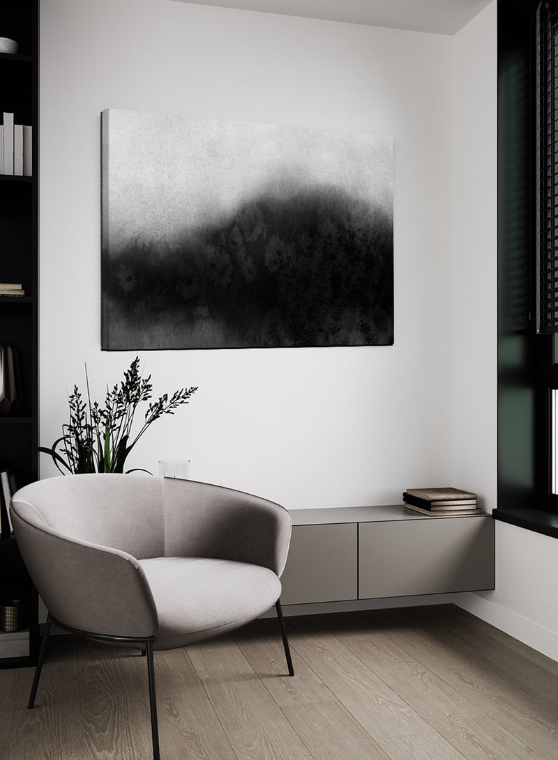 لوحة كانفاس على إطار خشبي بتصميم بقعة مظلمة - Image 1