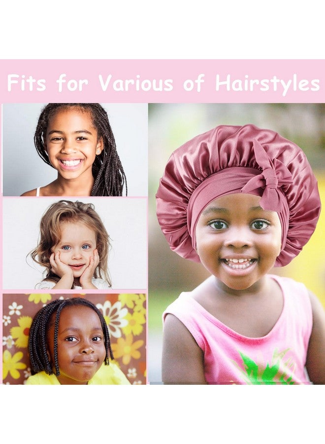 Himoswis 2 Pcs Kids Bonnets For Girlssilk Bonnet For Sleeping Kidsbonnet For Kidstoddler Bonnetb - Image 2