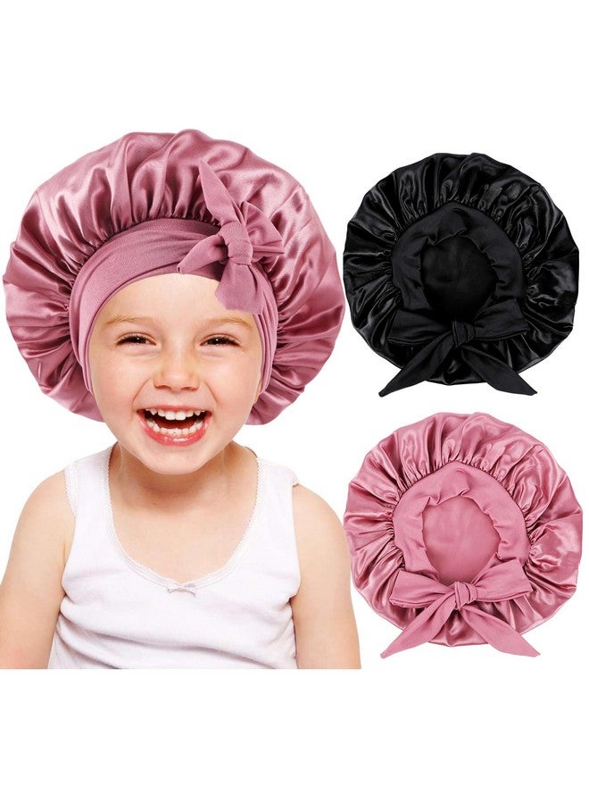 Himoswis 2 Pcs Kids Bonnets For Girlssilk Bonnet For Sleeping Kidsbonnet For Kidstoddler Bonnetb - Image 1