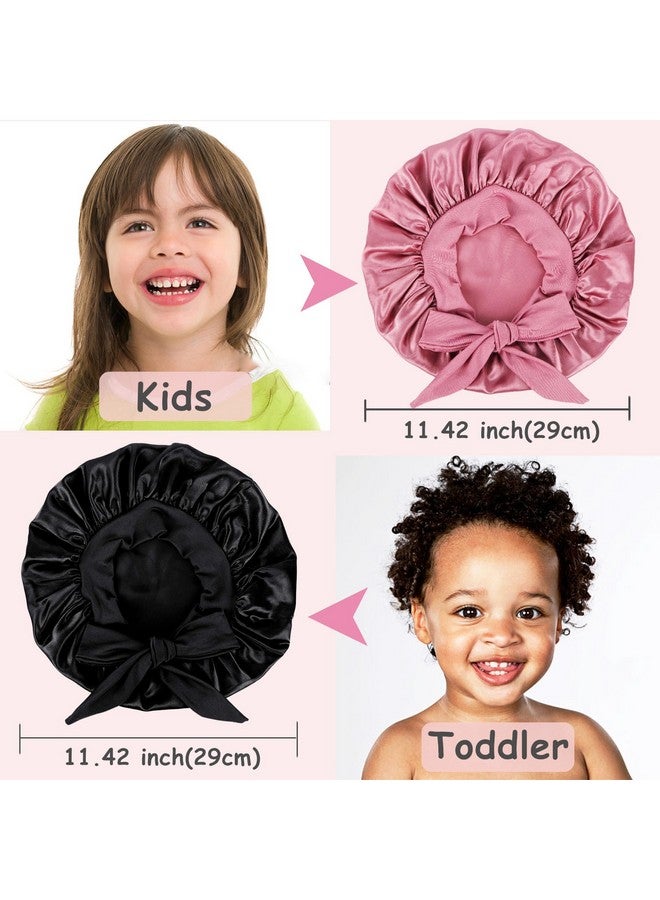 Himoswis 2 Pcs Kids Bonnets For Girlssilk Bonnet For Sleeping Kidsbonnet For Kidstoddler Bonnetb - Image 4