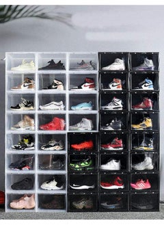 1Chase 6 Pcs Stackable Transparent Shoe Storage Box, Side Open  - Image 4