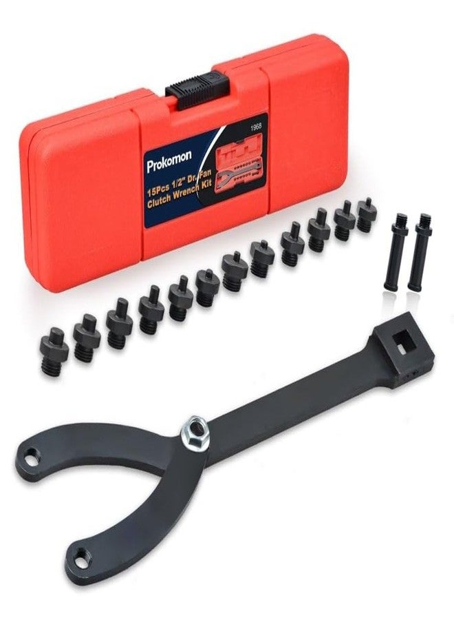 Prokomon Variable Cylinder Spanner Wrench Set; 15Pc Adjustable with Variable Spanner Wrench Pins - Image 1