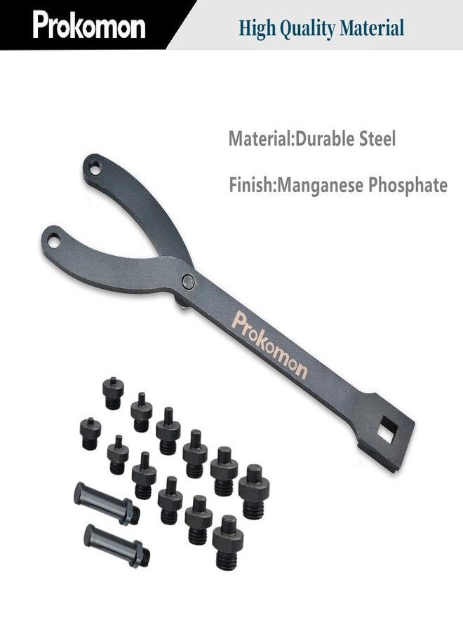 Prokomon Variable Cylinder Spanner Wrench Set; 15Pc Adjustable with Variable Spanner Wrench Pins - Image 3