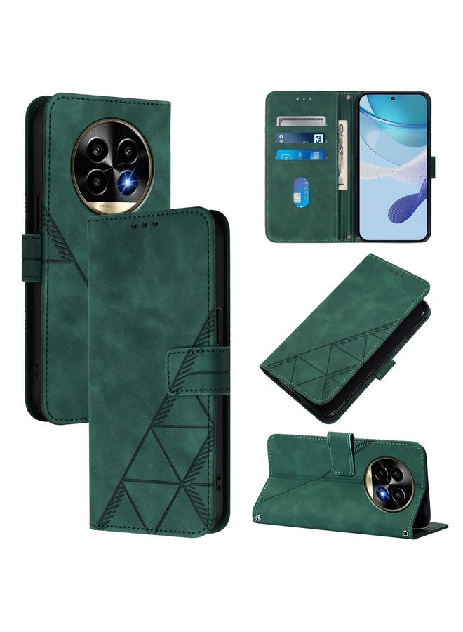 erorex Case For Realme 13 Pro / 13 Pro+ 5G Crossbody 3D Embossed Flip Leather Phone Case - Image 1