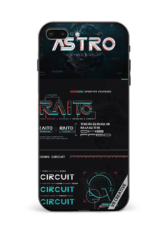 VR CREATIVE Protective Case Cover For Apple iPhone 7 Plus/8 Plus Raito Circuit Design Multicolour - Image 1