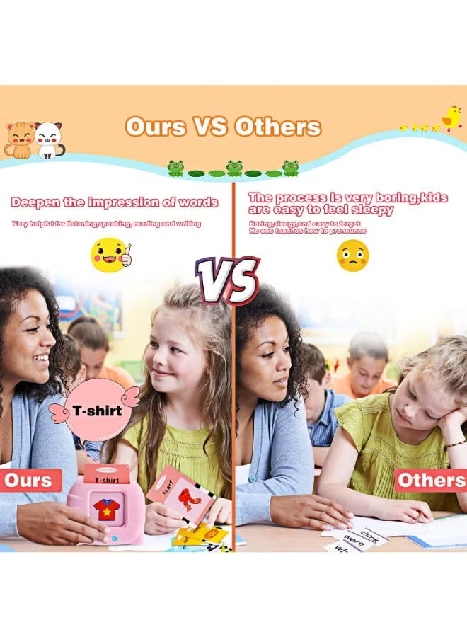 TOY GARDEN Talking Flash Cards Learning Toy for Toddlers (British English) – 224 Audible Words, Electronic Interactive Educational Toy for Kids Aged 1–6 – Preschool Gift - Image 5
