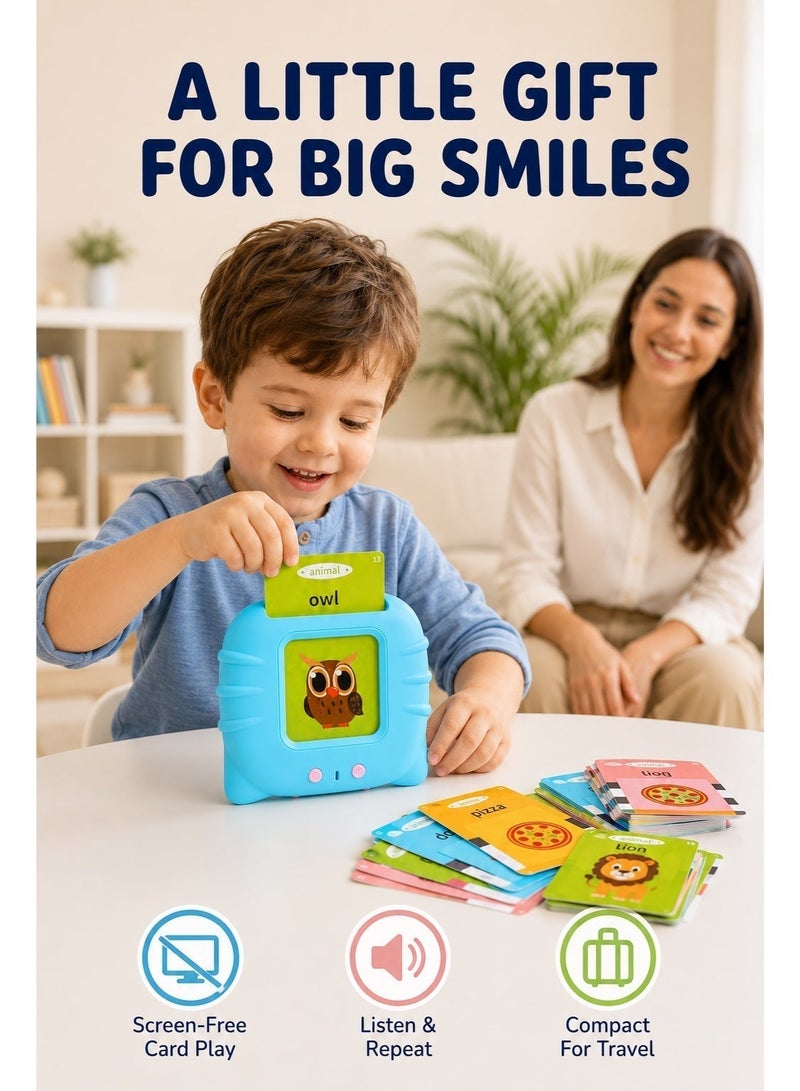 TOY GARDEN Talking Flash Cards Learning Toy for Toddlers, British English Electronic Card Reader with 224 Audible Words, Interactive Preschool Vocabulary Toy for Kids Ages 1–6 - Image 5